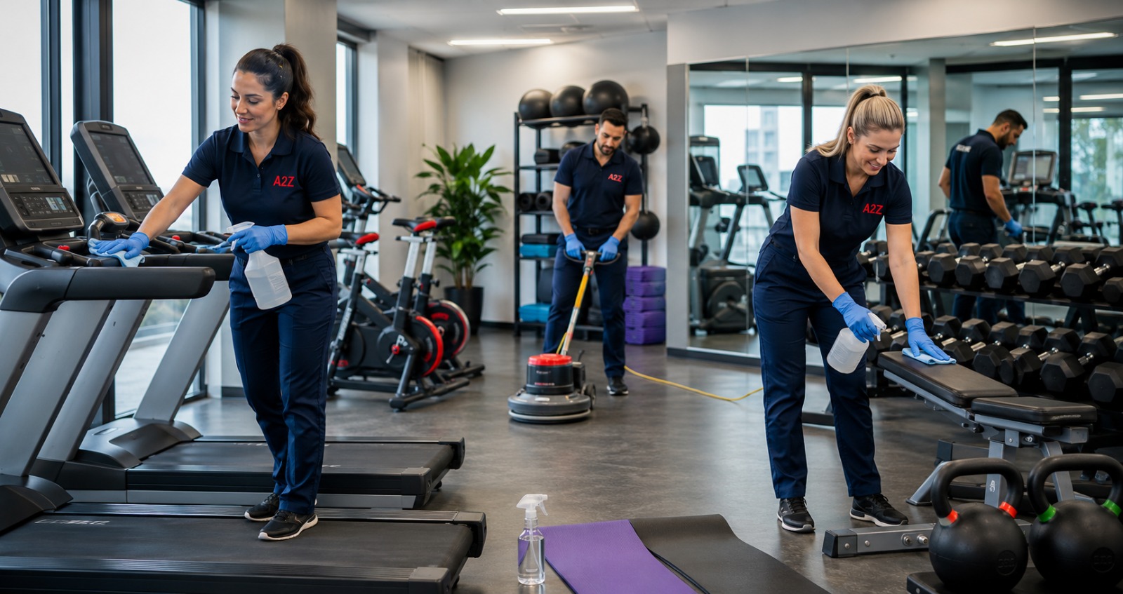 Sweat, shared equipment, and heavy traffic make gyms germ hotspots. Cleaning frequencies and disinfection tips for fitness facilities in London, Ontario.