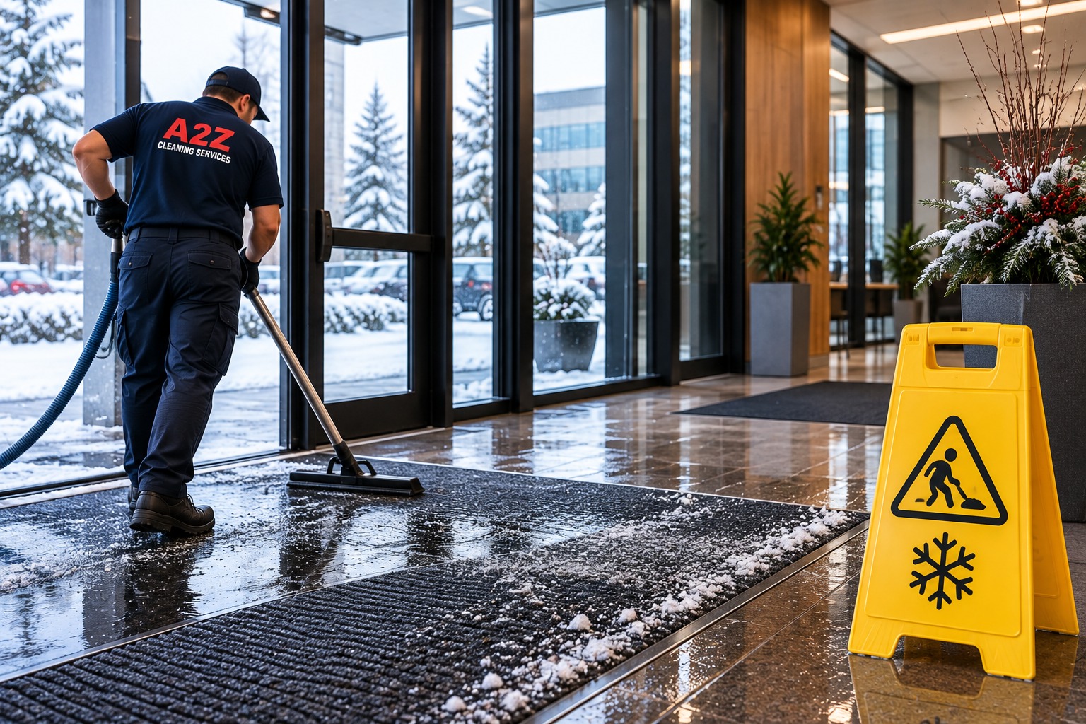 Protect your Ontario business from winter salt damage with practical floor care tips for entrances, mats, carpets, tile, and high-traffic areas.